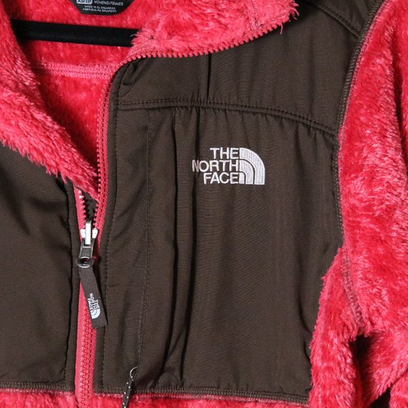 The North Face Womens XS Pink Brown Denali Fleece Polartec Zip Up Soft Jacket - Picture 3 of 8